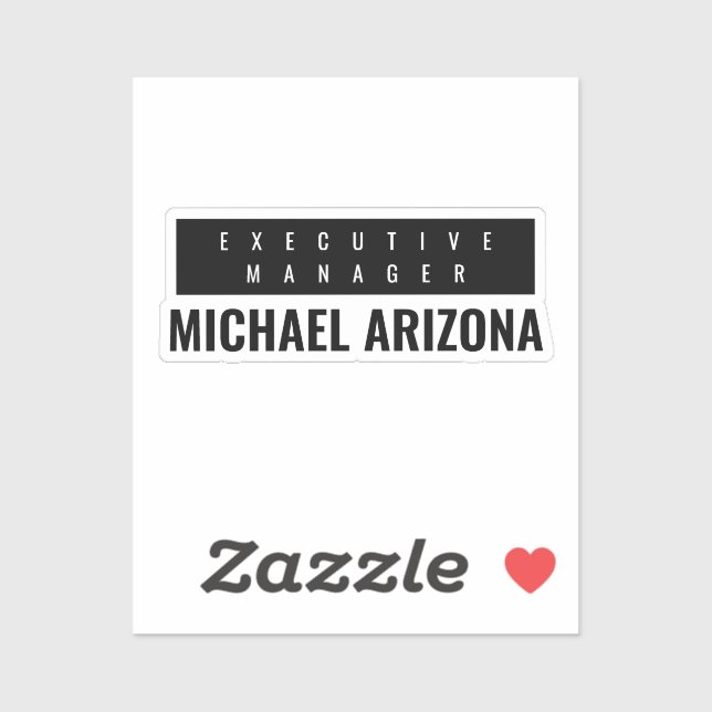 Black & White Minimalist Simple Plain  Sticker (Sheet)