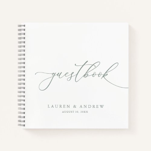 Black & White Minimalist Wedding Guestbook