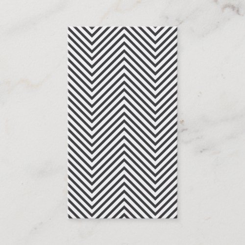 BLACK &amp; WHITE MOD ZIGZAG PATTERN BUSINESS CARD TEMPLATE