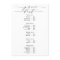 Black & White Modern Calligraphy Price List Salon