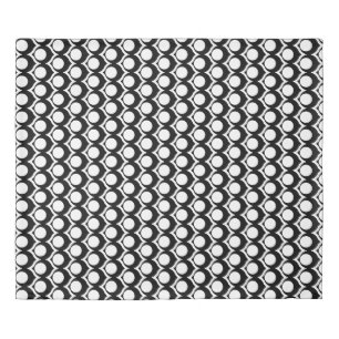 Black White Modern Geometric Art Deco Duvet Cover