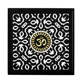Black White Modern Geometry Fusion Mix Gift Box