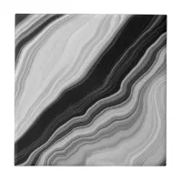 Trendy White And Black Marble Stone Pattern Floor Mat, Zazzle