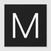 Black & White Modern Minimalistic Letter (Front)