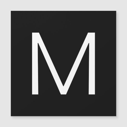 Black & White Modern Minimalistic Letter (Front)