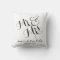 Black White Modern Mr. and Mrs. Monogram Wedding