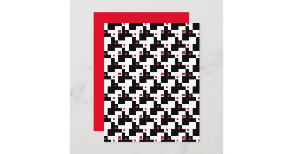 Abstract Black Wavy Lines White Scrapbook Paper