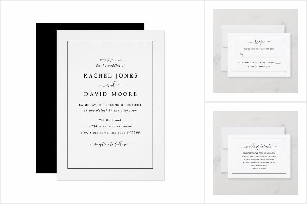 Black & White Modern Wedding Collection