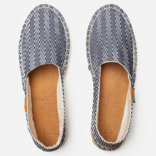 Black White Moiré Stripes Optical illusion Modern Espadrilles