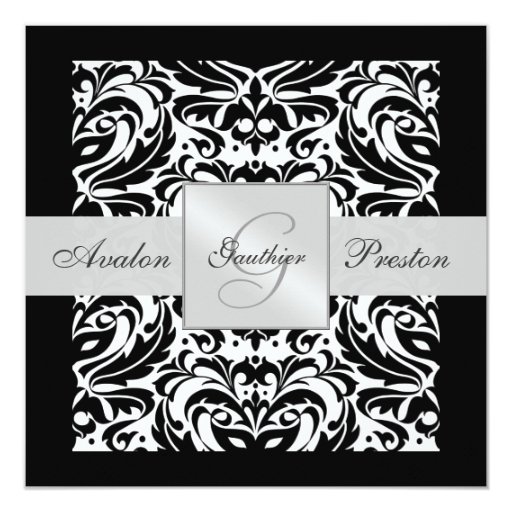 Damask Invitation Border 9