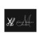 Black White Monogram Hairstylist Appointment Card