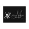 Black White Monogram Hairstylist Appointment Card