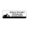 Black & White Motorcycle Silhouette Address Label