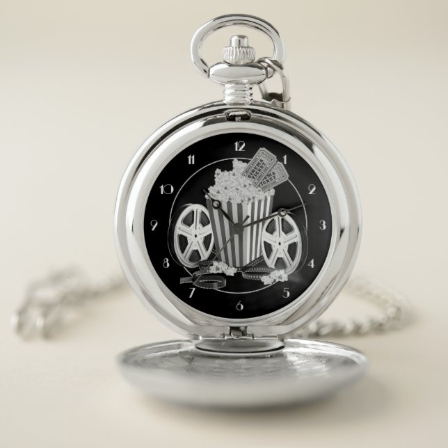 Black & White Movie Classics Pocket Watch (Inside)