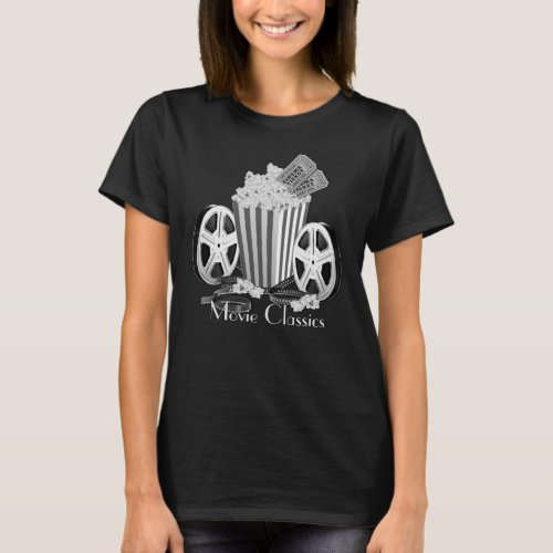 Black  White Movie Classics T_Shirt