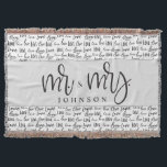 Black White Mr and Mrs Married love wedding gift  Throw Blanket<br><div class="desc">Design "Black White Mr and Mrs Married Love Wedding Gift Throw Blanket": 🤵👰 Mr. and Mrs. Throw Blanket: This throw blanket is a perfect wedding gift for the newlyweds. Celebrate their union with a personalized and stylish addition to their home. 💖 Modern Typography: The word "Love" in modern typography takes...</div>