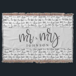 Black White Mr and Mrs Married love wedding gift  Throw Blanket<br><div class="desc">Design "Black White Mr and Mrs Married Love Wedding Gift Throw Blanket": 🤵👰 Mr. and Mrs. Throw Blanket: This throw blanket is a perfect wedding gift for the newlyweds. Celebrate their union with a personalized and stylish addition to their home. 💖 Modern Typography: The word "Love" in modern typography takes...</div>