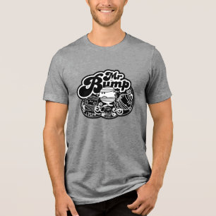 Black & White Mr. Bump Tri-Blend Shirt