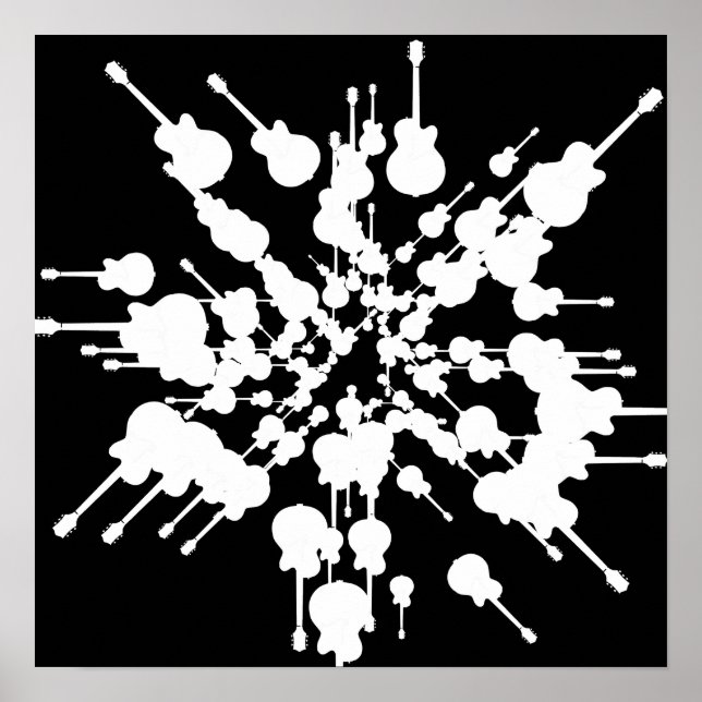 black & white music-themed decor (Front)