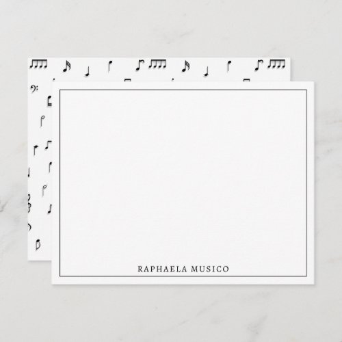 Black  White Musical Notes Symbol Pattern