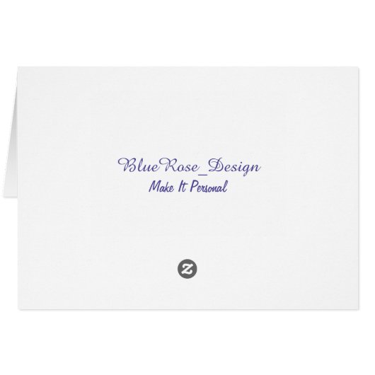 Black & White Musical Stripes Card (Back Horizontal)