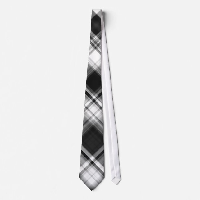 black & white neck tie (Front)