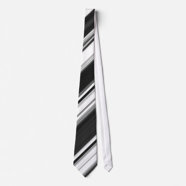 black & white neck tie (Front)