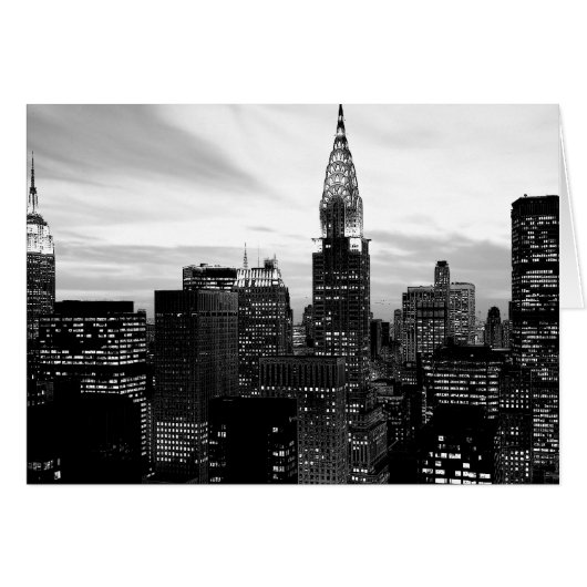 Black & White New York Cards (Front Horizontal)