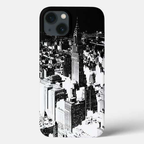 Black  White New York iPhone 13 Case