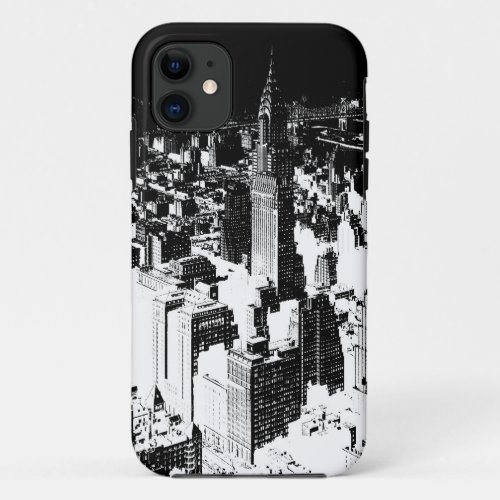 Black  White New York iPhone 11 Case