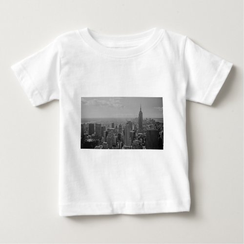 Black  White New York City Baby T_Shirt
