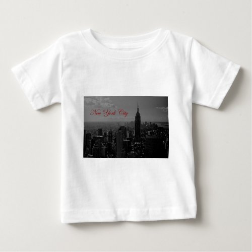 Black White New York City Baby T_Shirt