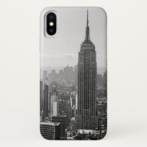 Black  White New York City iPhone X Case