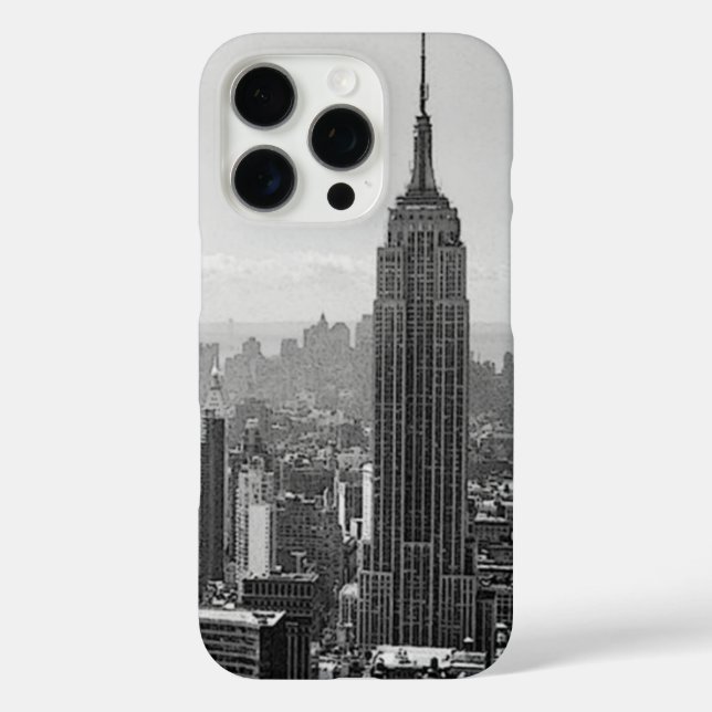 Black & White New York City Case-Mate iPhone Case (Back)