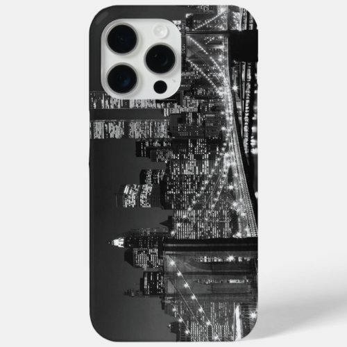 Black  White New York City iPhone 15 Pro Max Case