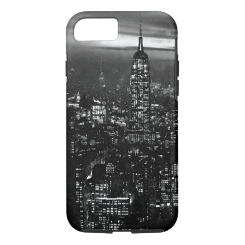 Black  White New York City iPhone 87 Case