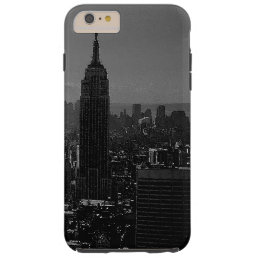 Black &amp; White New York City Tough iPhone 6 Plus Case