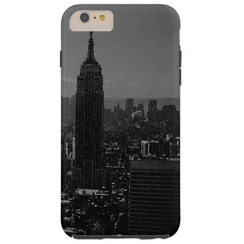 Black  White New York City Tough iPhone 6 Plus Case