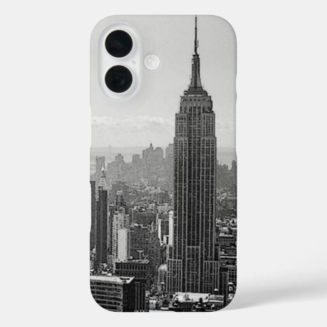 Black & White New York City Case-Mate iPhone Case (Back)
