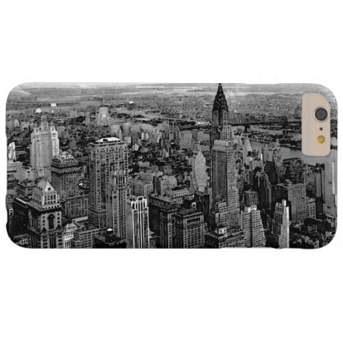 Black  White New York City Barely There iPhone 6 Plus Case