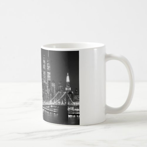 Black  White New York City Coffee Mug