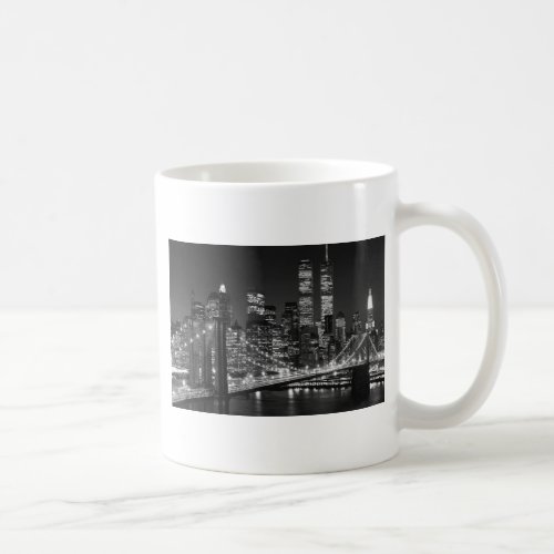 Black  White New York City Coffee Mug