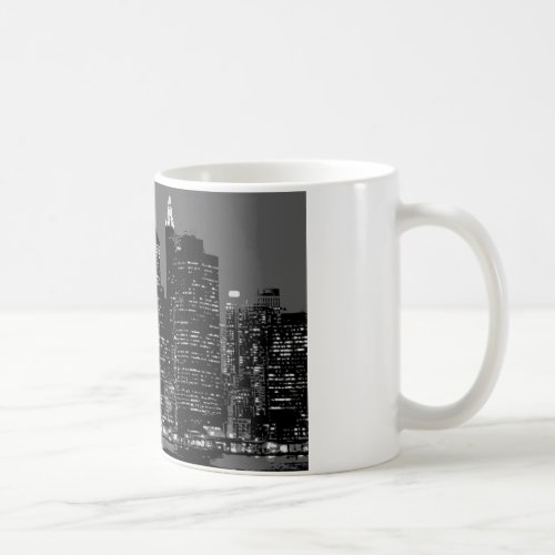 Black  White New York City Coffee Mug