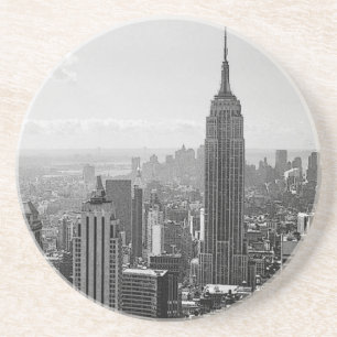 Black & White New York City Drink Coaster