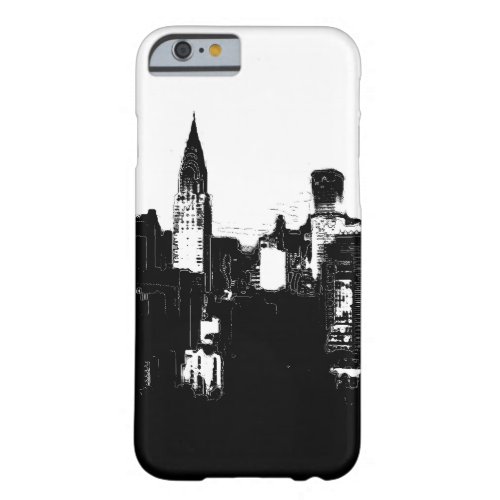 Black  White New York City iPhone 6 Case