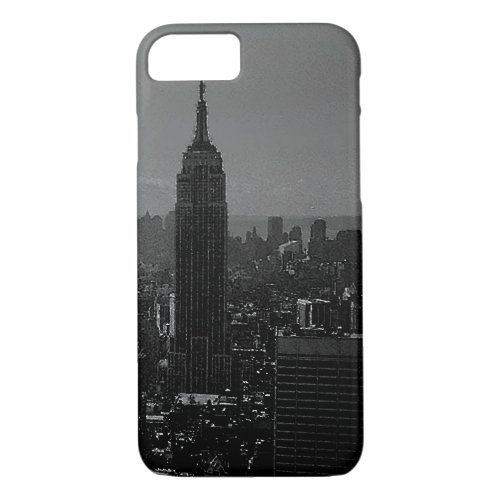 Black White New York City iPhone 7 Case