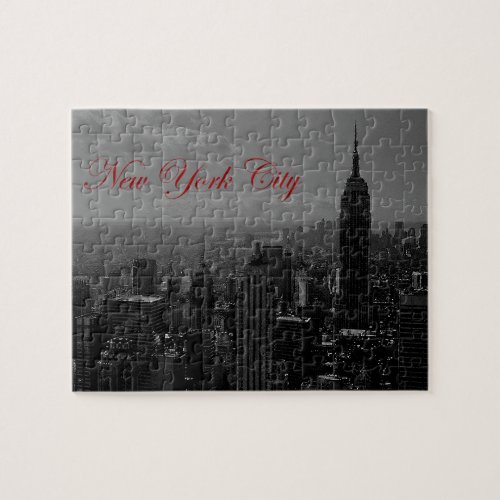 Black White New York City Jigsaw Puzzle