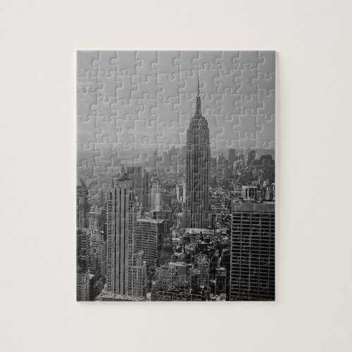 Black  White New York City Jigsaw Puzzle