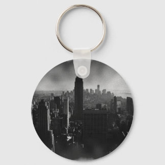 Black & White New York City Keychain