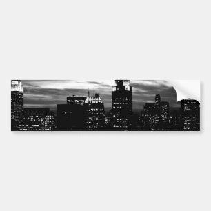 Black & White New York City Midtown Bumper Sticker